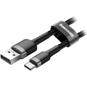 Кабель Baseus cafule Cable USB-A/Type-C 2A 3m grey-black, изображение 2 - GOODMi
