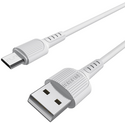Кабель Borofone BX16 USB A/MicroUSB 2.4A (1м) Белый, изображение 3 - GOODMi