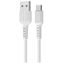 Кабель Borofone BX16 USB A/MicroUSB 2.4A (1м) Белый - GOODMi