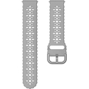 Ремешок силиконовый 20mm серый перфорированный цветок, Основной цвет: Серый, изображение 2 - GOODMi