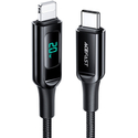 Кабель Acefast C6-01 Digital Display 30W USB-C/Lightning 1.2m Black, изображение 2 - GOODMi