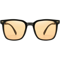 Солнцезащитные складные очки Mingye 18266-C2 Black (светлые стекла) - GOODMi