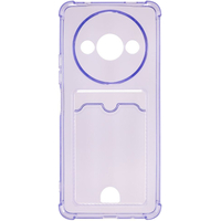 Чехол-накладка силиконовая с отделением для карты для Redmi A3 Фиолетовый - GOODMi