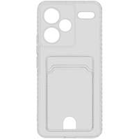 Чехол-накладка силиконовая с отделением для карты для Redmi Note 13 Pro Plus (5G) Серый - GOODMi