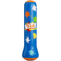 Детская надувная груша с песком FED для дома, 1,2 м (груша + детские боксерские перчатки + воздушный насос) - GOODMi