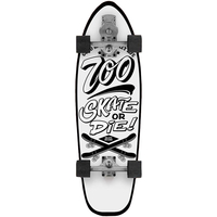 Сёрфскейт-лонгборд Qibai 7-Layer Maple White Black - GOODMi