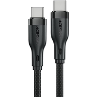 Кабель Acefast C8-03 Type-C to Type-C 60W Nylon 1.2m Black - GOODMi