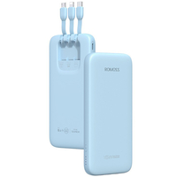 Внешний аккумулятор Romoss PHC10 10000mAh (Built-in Cable) Blue, Цвет: Голубой - GOODMi