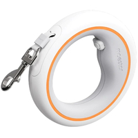 Поводок-рулетка Moestar UFO 2 Air с LED-подсветкой White, Цвет: Белый - GOODMi