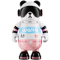 Детский термос WakaWaka Power Panda 530ml Pink (SUS316), Цвет: Розовый - GOODMi