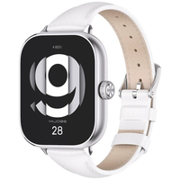 Ремешок кожаный для Redmi Watch 4/Band 8 Pro белый - GOODMi