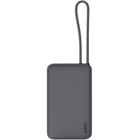 Внешний аккумулятор Aukey Sprint PB-Y53P 10000mAh (Built-in Cable) Grey - GOODMi