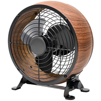 Настольный вентилятор SUNKO MetalWood Retro Style - GOODMi
