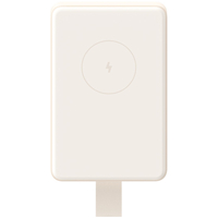 Внешний аккумулятор Xiaomi Magnetic Wireless Power Bank 6000mAh (WPB0620MI) Beige, Цвет: Бежевый - GOODMi