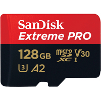 Карта памяти SanDisk Extreme Pro MicroSD 128Gb + SD адаптер - GOODMi
