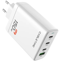 Сетевое зарядное устройство Cabletime GaN 150W (G150W) 4 Ports - GOODMi
