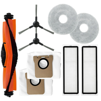 Комплект аксессуаров для робота-пылесоса Xiaomi X20 Pro (основная,2 фибры, 2 фильтра , 2 мешка, 2 боковые) - GOODMi
