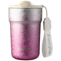 Титановая термокружка Funjia 420ml Pink - GOODMi