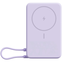 Внешний аккумулятор Xiaomi Magnetic Power Bank 10000mAh with Built-in Stand Purple (WPB1007Z), Цвет: Фиолетовый - GOODMi