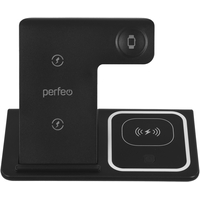 Беспроводное зарядное устройство 3 в 1 Perfeo PF_D1156 Black, Цвет: Черный - GOODMi
