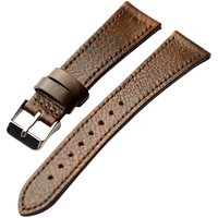 Ремешок кожаный 22mm c эффектом потертости (Silver Buckle) - GOODMi