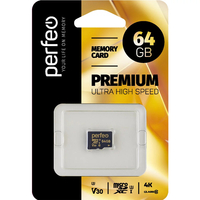 Карта памяти Perfeo microSDXC 64GB (PF64GMCSX10V30) - GOODMi