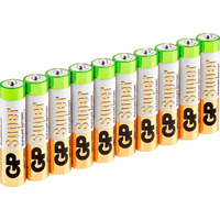 Батарейки алкалиновые GP Super AAA (LR03) 10 шт (Эконом упаковка) - GOODMi