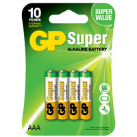 Батарейки алкалиновые GP Super AAA (LR03) 4 шт - GOODMi