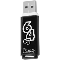 USB флешка Smartbuy Glossy series 64GB Black - GOODMi