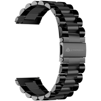 Ремешок стальной 20mm Lyambda Keid Black (DSG-05-20-BL), Основной цвет: Черный - GOODMi