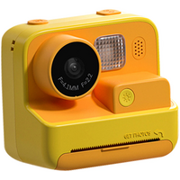 Детская цифровая камера Kewu Cool Kids K27 Yellow (+10 рулонов бумаги), Цвет: Желтый - GOODMi