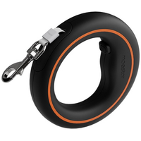 Поводок-рулетка Moestar UFO 2 Air с LED-подсветкой Black, Цвет: Черный - GOODMi