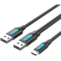 Кабель Vention USB to Type-C + USB Power (Дополнительное питание) - GOODMi