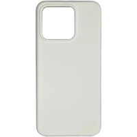 Чехол-накладка силиконовая с микрофиброй для Redmi Note 13 белый, Основной цвет: Белый - GOODMi