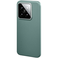 Чехол-накладка силиконовая с фактурой под кожу для Xiaomi 14 зеленый - GOODMi