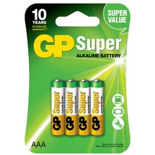 Батарейки алкалиновые GP LR03 Super AAA (4 шт) - GOODMi