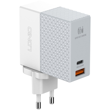 Зарядное устройство LDNIO A2620C 65W PD + QC3.0 + кабель Type-C White - GOODMi