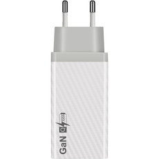 Зарядное устройство GaN 65W USB + Type-C EU White, Цвет: Белый - GOODMi