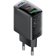 Сетевой адаптер ACEFAST A98 GaN 30W (USB-C+USB-A) Black - GOODMi