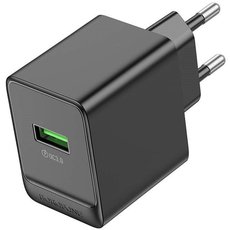 Сетевое зарядное устройство Borofone BAS12A USB (3A) + кабель Micro Черный - GOODMi