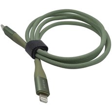 Кабель SOLOVE DW5 Type-C/Lightning 20W PD нейлоновая оплетка 1 м Green, Цвет: Зеленый - GOODMi