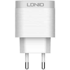 Сетевое зарядное устройство LDNIO A303Q 18W USB*3A + кабель Lightning White - GOODMi