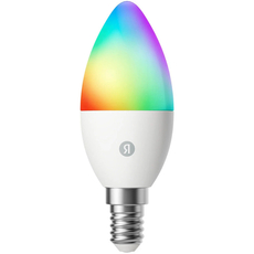Умная лампочка Яндекс YNDX-00557, Е14, 520Лм, RGB, работает с Алисой, Matter over WiFi - GOODMi