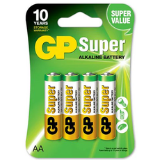 Батарейки алкалиновые GP LR06 Super AA (4 шт) - GOODMi