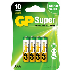 Батарейки алкалиновые GP LR03 Super AAA (4 шт) - GOODMi