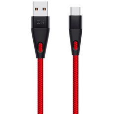 Кабель ZMI USB A/Type-C 200cm 3A нейлон (AL786) красный - GOODMi