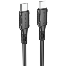 Кабель Borofone BX80 Succeed 60W Type-C to Type-C 1m Black - GOODMi