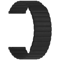 Ремешок кожаный 22mm Lyambda Pollux Black (DSP-15-22-BK), Основной цвет: Черный - GOODMi