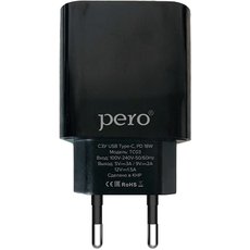 Сетевое зарядное устройство PERO TC03 18W Black, Цвет: Черный - GOODMi