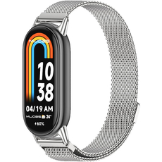 Миланский сетчатый браслет Mijobs для Xiaomi Band 8 Серебряный, Основной цвет: Серебристый - GOODMi